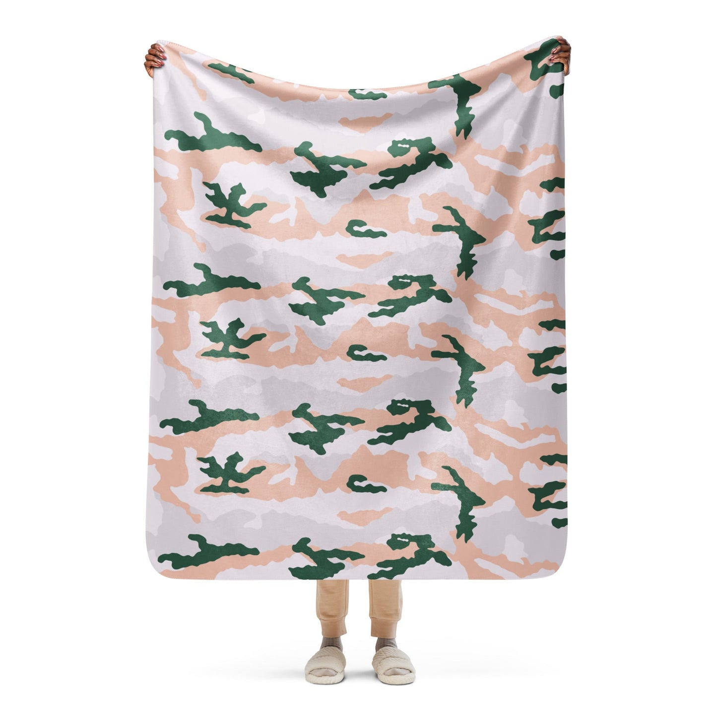 French Chasseur Alpins Tundra CAMO Sherpa Blanket - 50″×60″