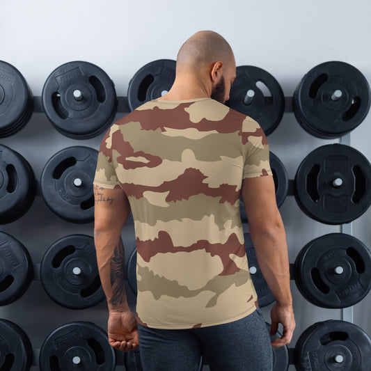 French Daguet Desert CAMO Mens Athletic T-shirt - T-Shirts