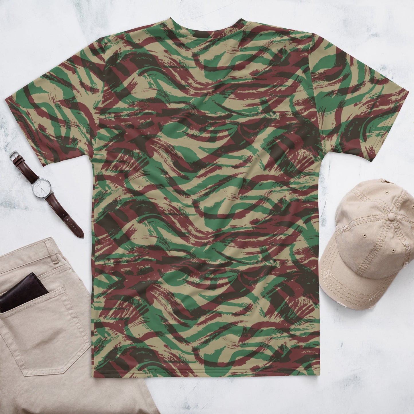 French Lizard D Algerian War CAMO Mens t-shirt - T-Shirts