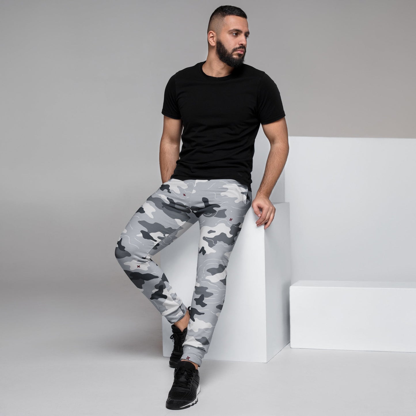 Frozen Tundra Topo CAMO Mens Joggers