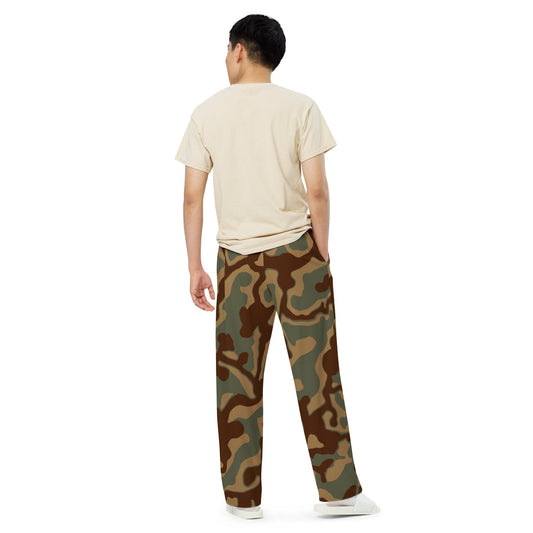 German Ambush Normandy Tank CAMO unisex wide-leg pants - Wide-leg Pants