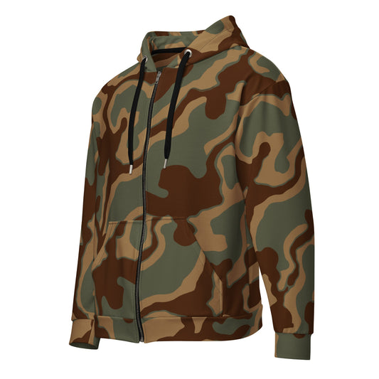 German Ambush Normandy Tank CAMO Unisex zip hoodie - Zip Hoodies