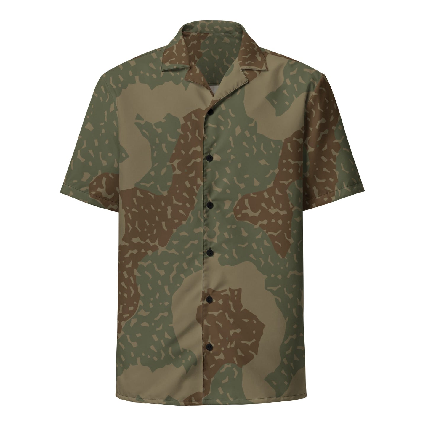 German Ambush Zimmerit Tank CAMO Unisex button shirt - Button Shirts