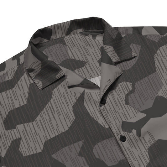 German Black Forest Splinter CAMO Unisex Short-Sleeve Button Shirt