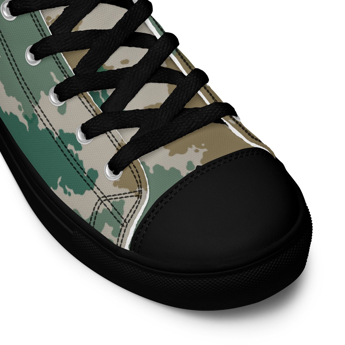 German Flachentarn Blumentarn CAMO Mens high top canvas shoes - High Top Canvas Shoes