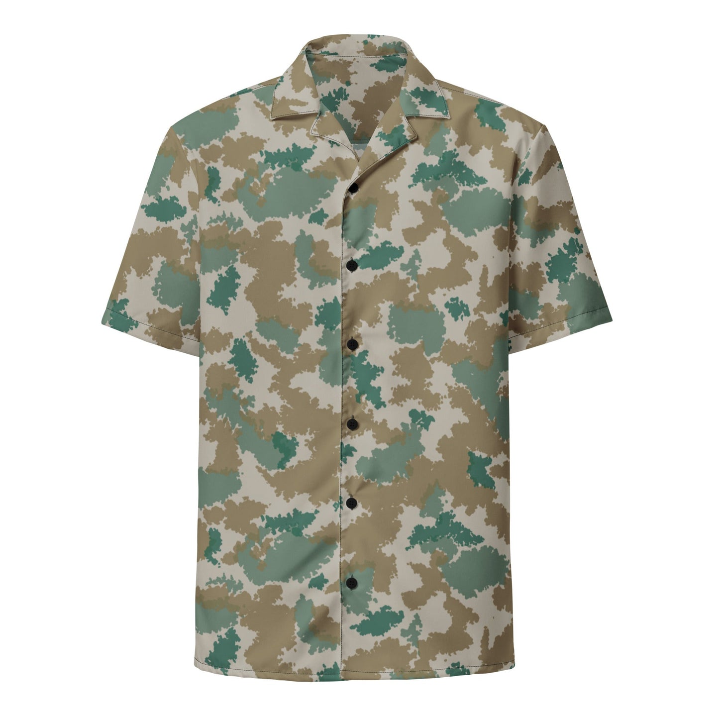German Flachentarn Blumentarn CAMO Unisex button shirt - Button Shirts