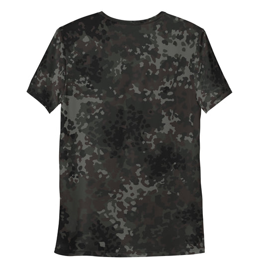 German Flecktarn Black CAMO Mens athletic t-shirt - Athletic T-Shirts