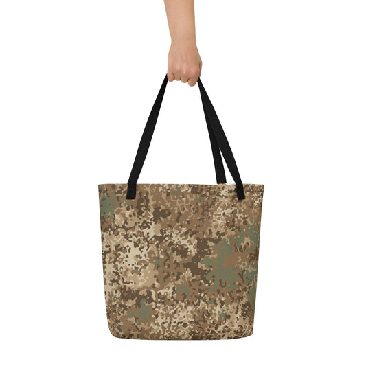 German Flecktarn Desert CAMO Large Tote Bag