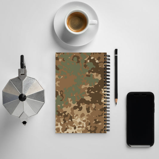 German Flecktarn Desert CAMO Spiral Notebook