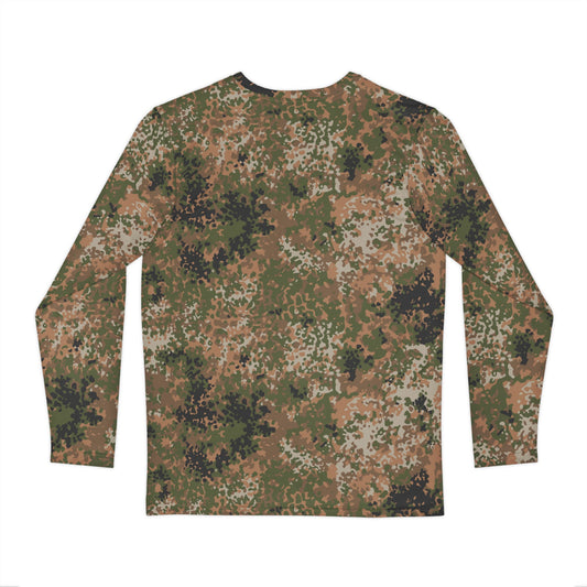 German Flecktarn Multi-terrain CAMO Unisex Long-Sleeve Shirt