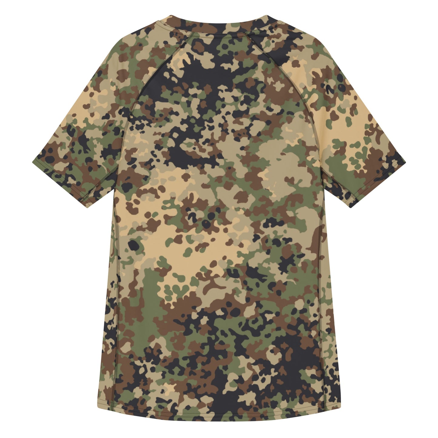German Flecktarn Multi-terrain CAMO Mens Short-Sleeve Rash Guard - Short-sleeve Guards