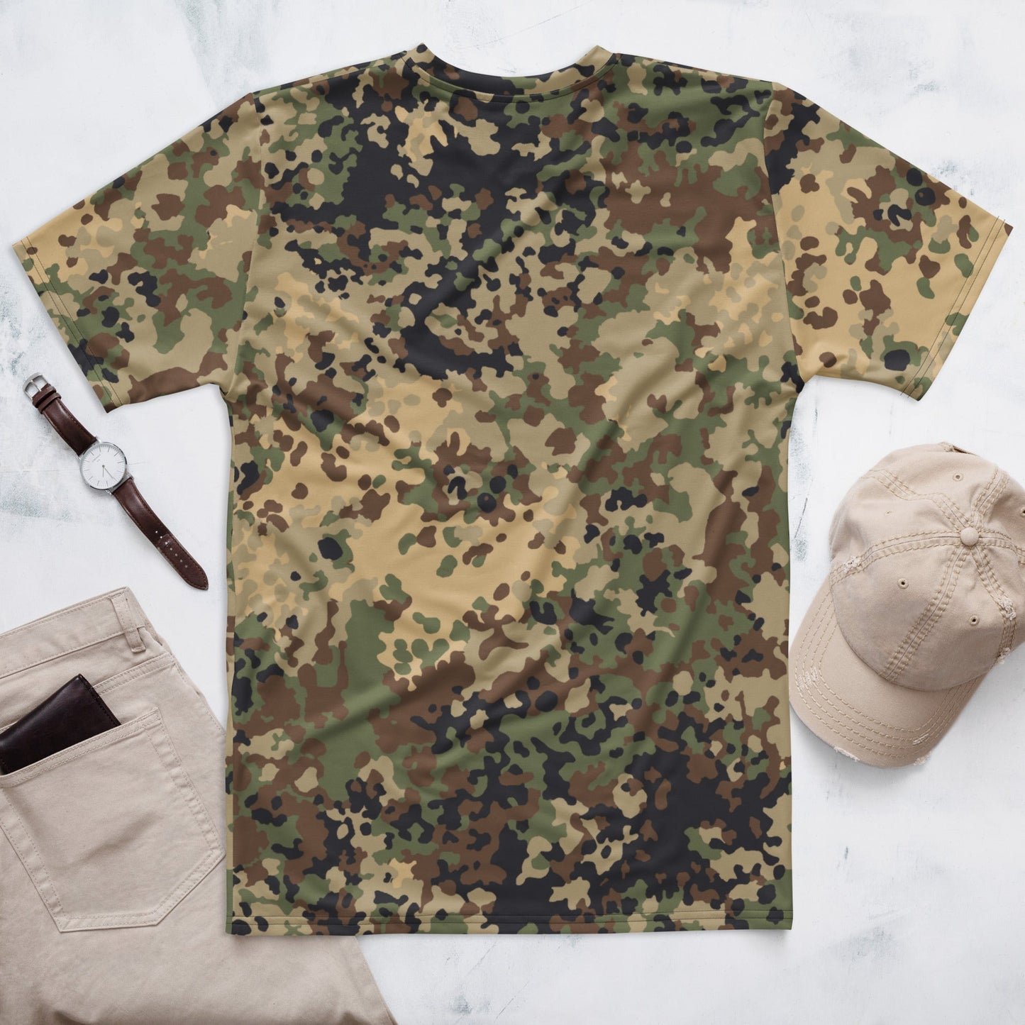 German Flecktarn Multi-terrain CAMO Mens t-shirt - T-Shirts