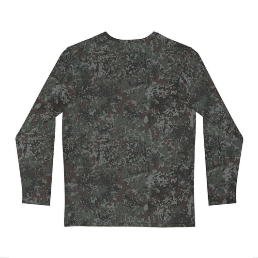 German Flecktarn Night Ops CAMO Unisex Long-Sleeve Shirt