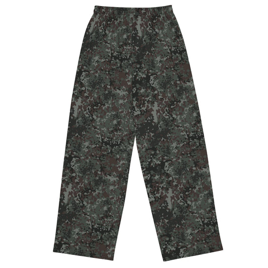 German Flecktarn Night Ops CAMO Unisex Wide-Leg Leisure Pants