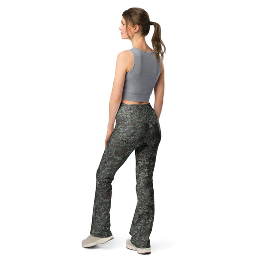 German Flecktarn Night Ops CAMO Womens Flare Leggings