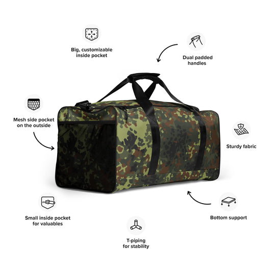 German Flecktarn Spring CAMO Duffle bag - Bags