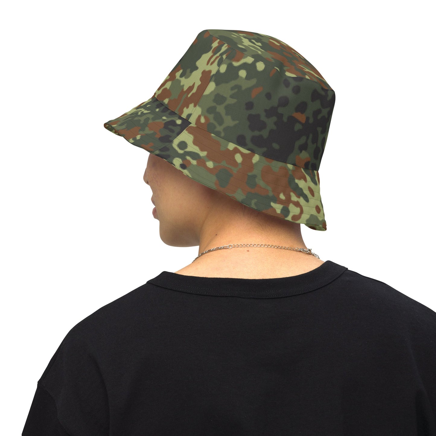 German Flecktarn Spring CAMO Reversible bucket hat - Bucket Hats