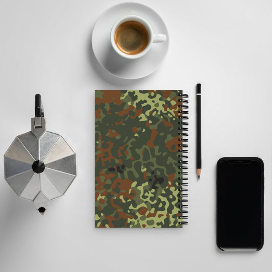 German Flecktarn Spring CAMO Spiral Notebook