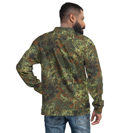 German Flecktarn Spring CAMO Unisex Bomber Jacket