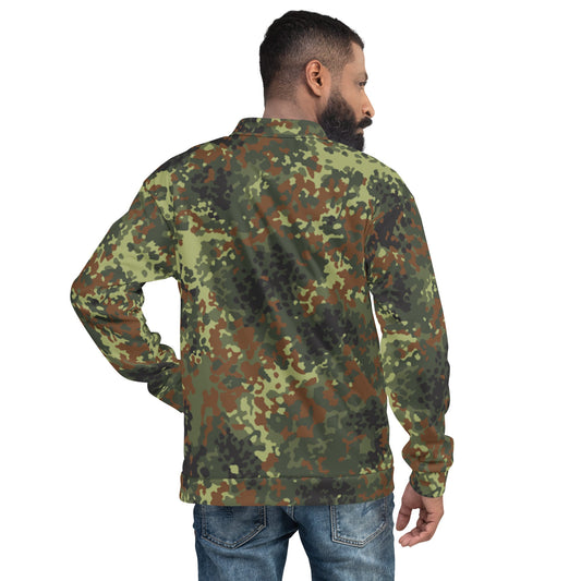 German Flecktarn Spring CAMO Unisex Bomber Jacket - Jackets