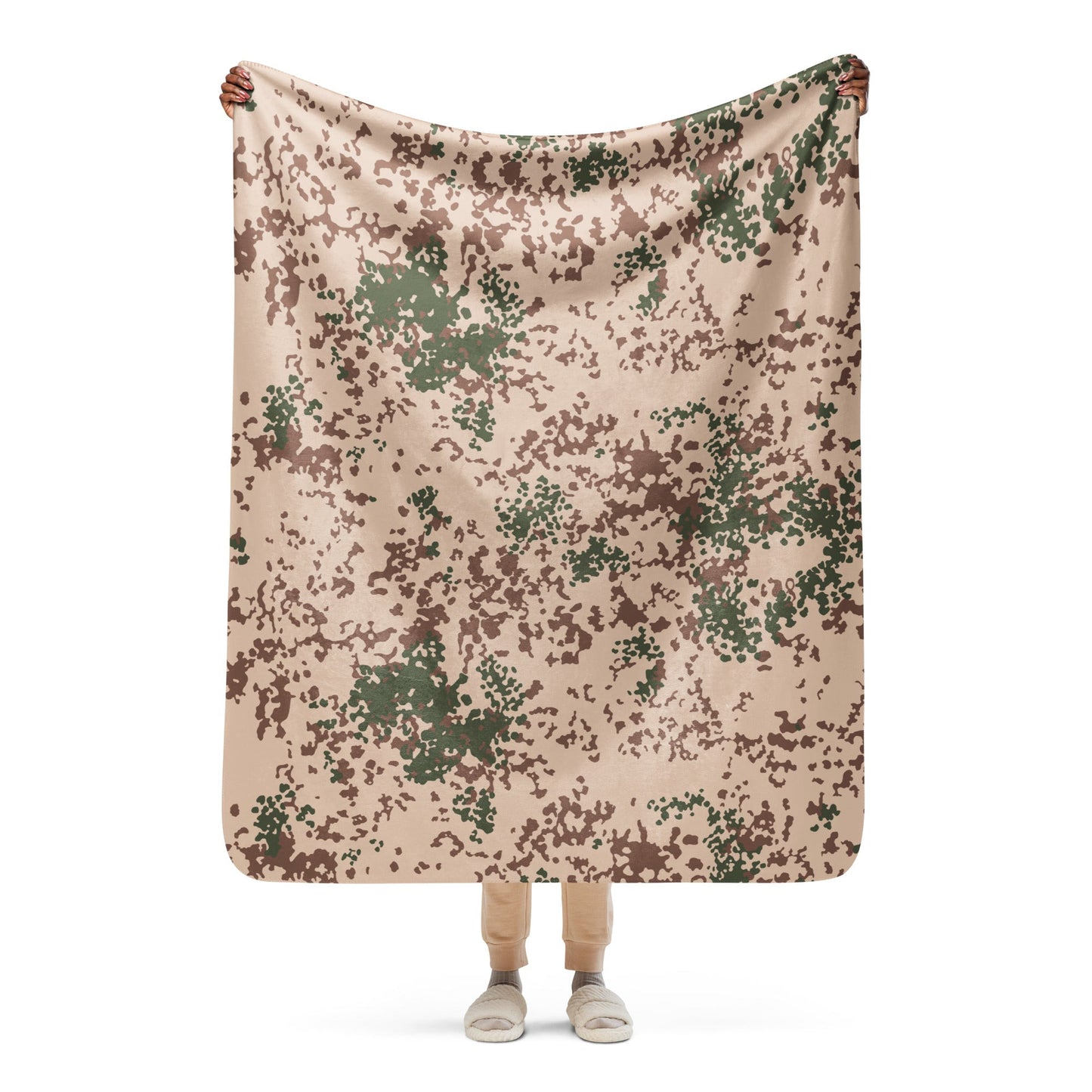 German Flecktarn Tropentarn CAMO Sherpa blanket - 50″×60″ - Blanket