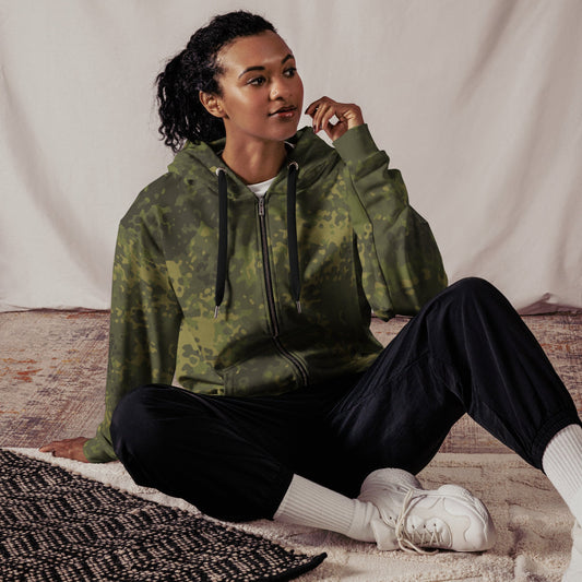 German Flecktarn Tropical CAMO Unisex zip hoodie - Zip Hoodies