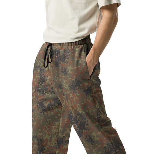 German Flecktarn CAMO Unisex Wide-Leg Joggers