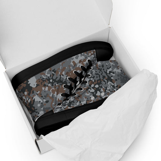 German Flecktarn Urban CAMO Mens High-Top Canvas Shoes