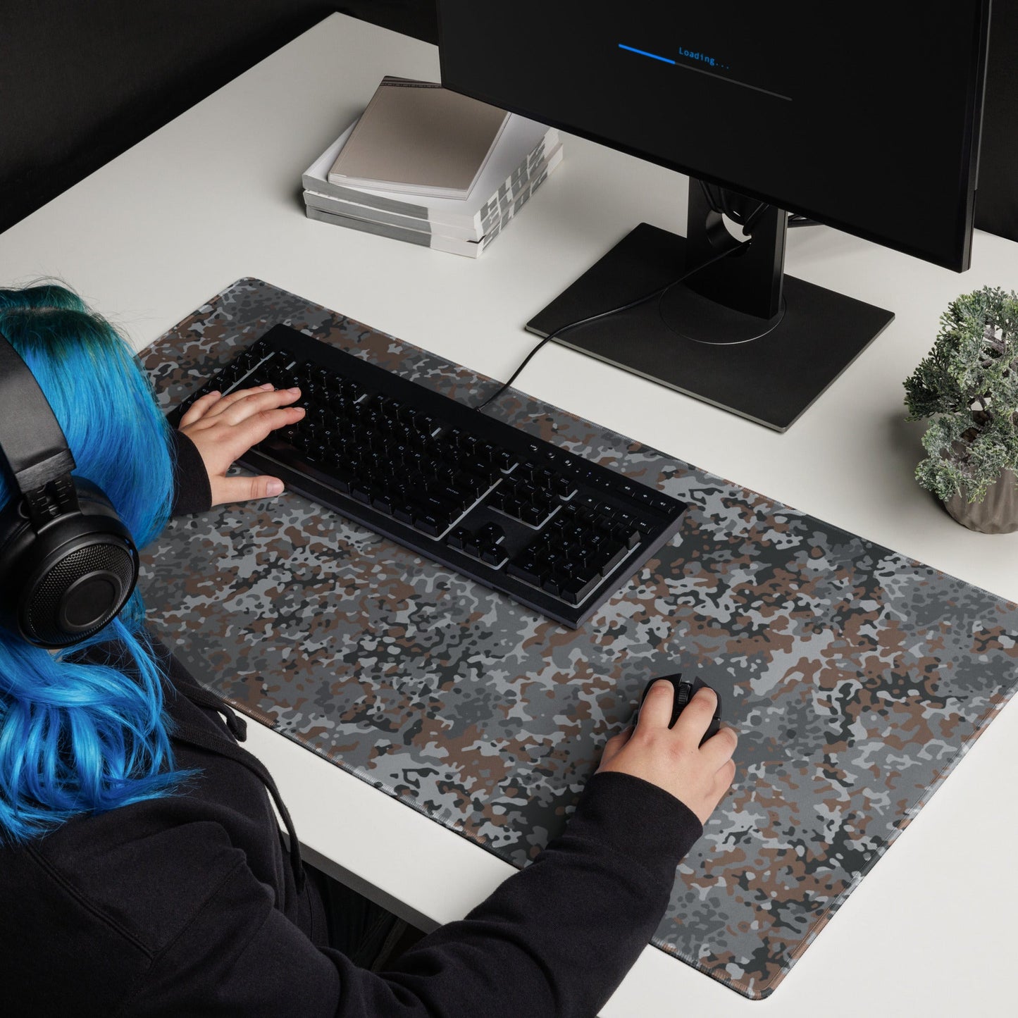 German Flecktarn Urban CAMO Universal Large Desk Pad