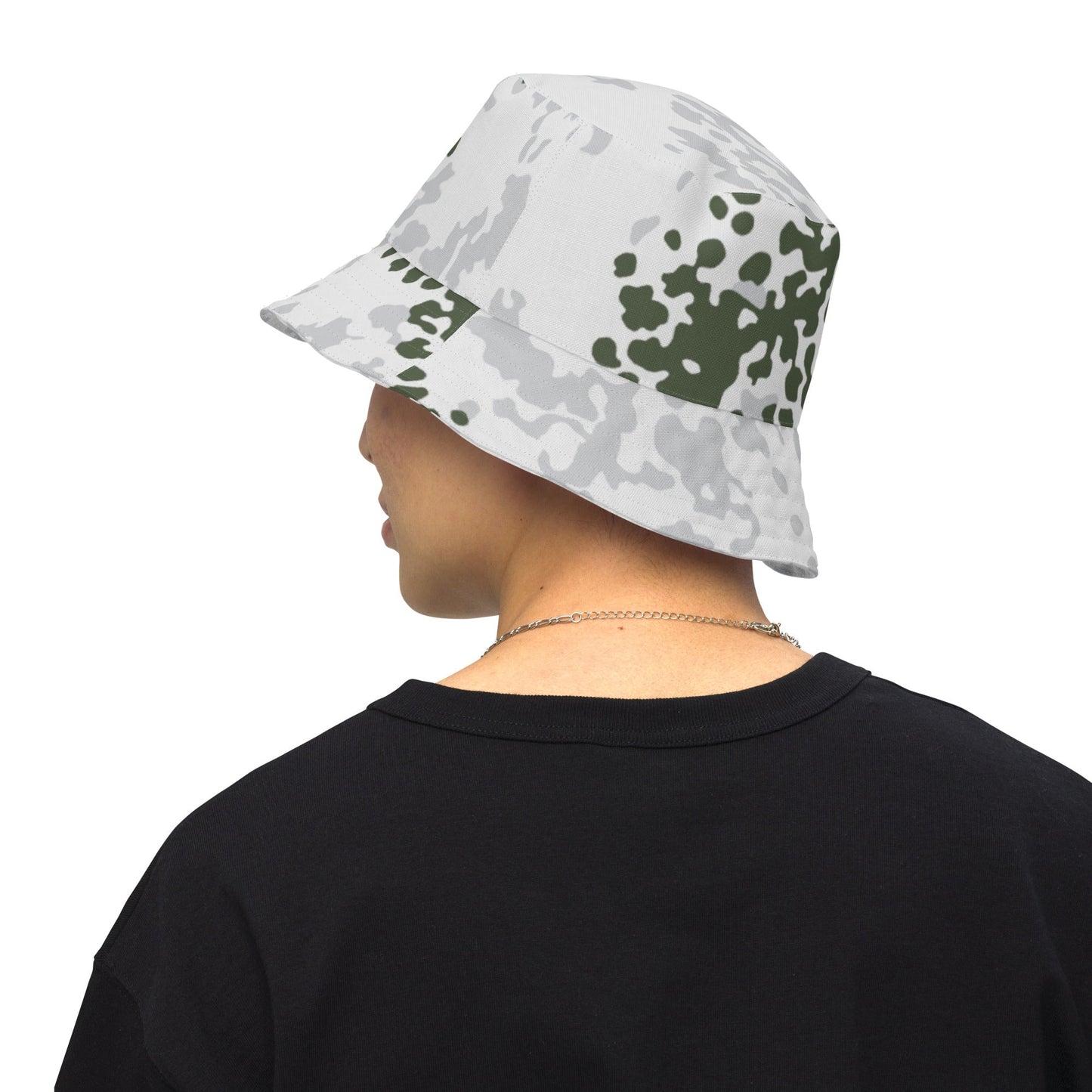 German Flecktarn Winter CAMO Reversible bucket hat - Bucket Hats