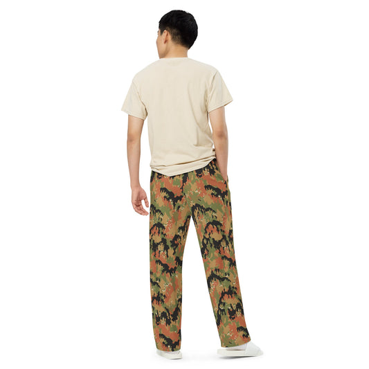 German Leibermuster Autumn CAMO unisex wide leg pants Wide Pants