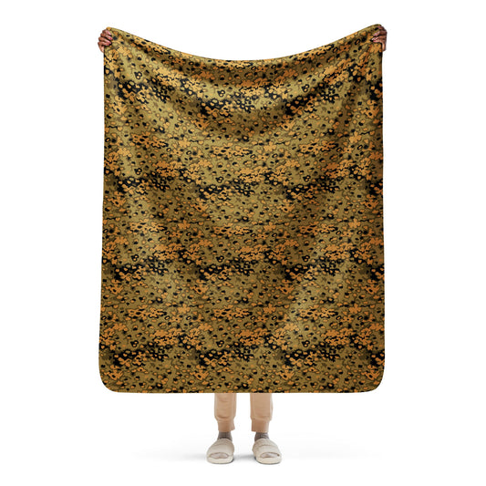 German Oak Leaf Eichenlaubmuster Autumn CAMO Sherpa blanket - 50″×60″ - Blankets