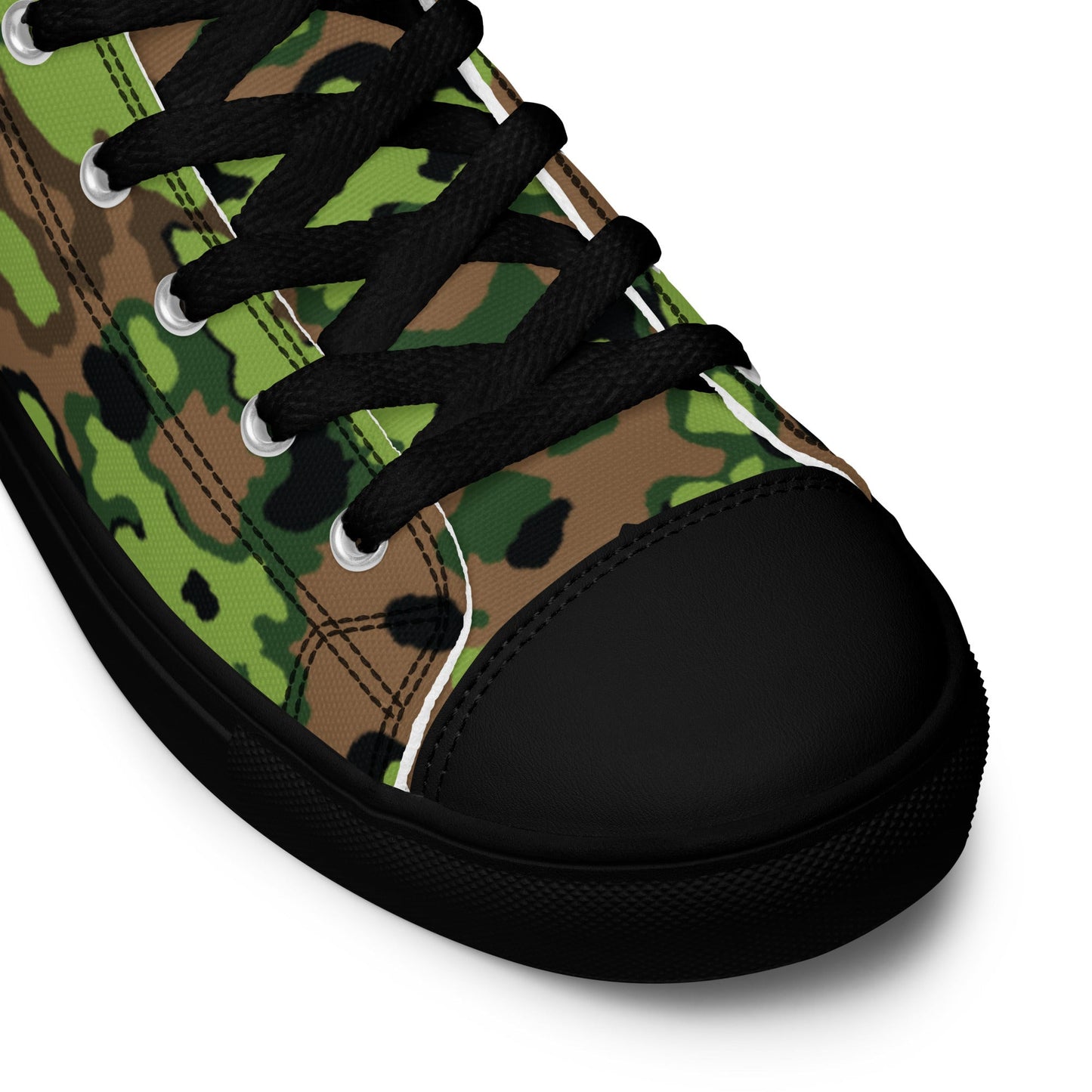 German Oak Leaf Eichenlaubmuster Spring CAMO Mens high top canvas shoes High Top Canvas Shoes