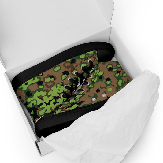 German Oak Leaf Eichenlaubmuster Spring CAMO Mens high top canvas shoes High Top Canvas Shoes