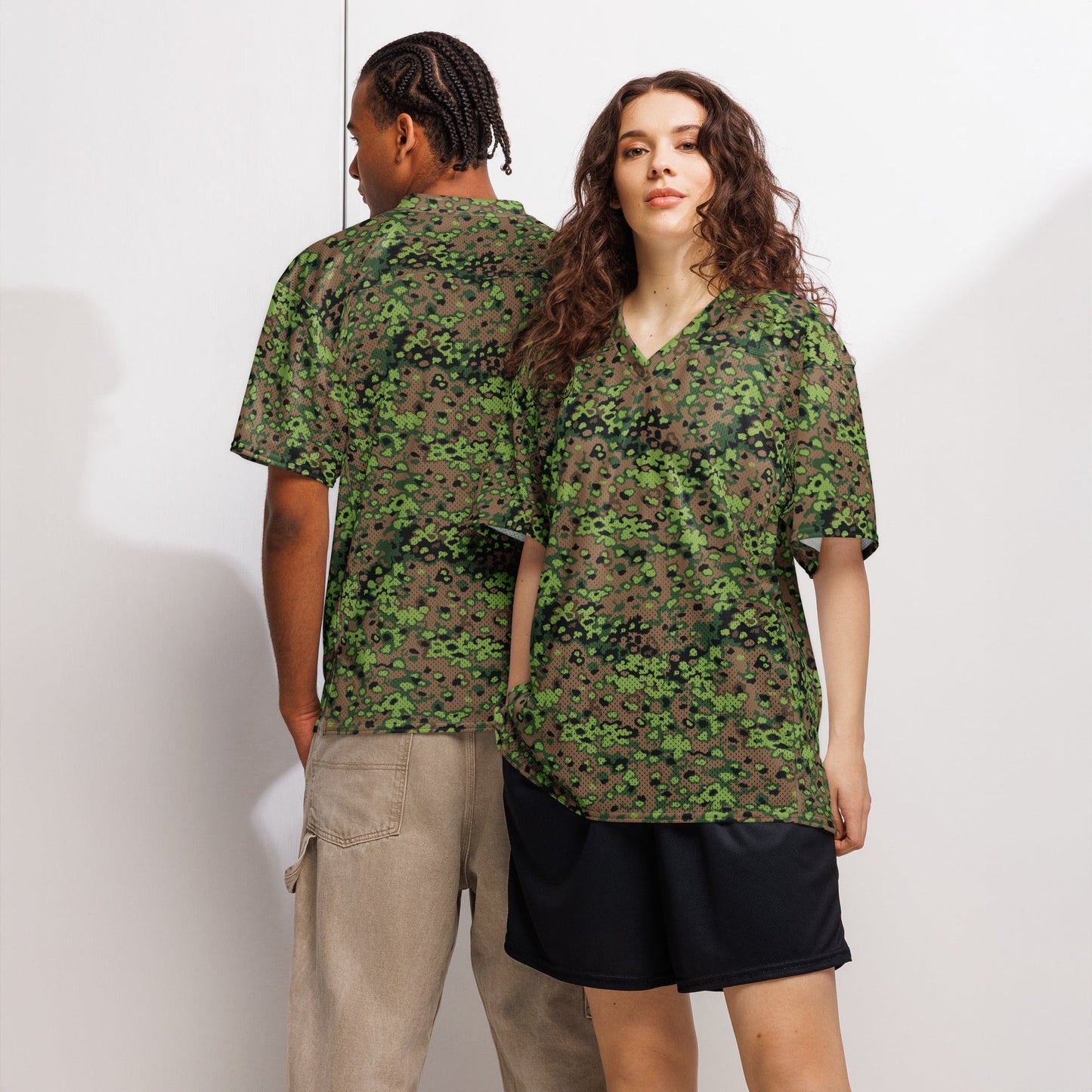 German Oak Leaf Eichenlaubmuster Spring CAMO Unisex American Football Jersey