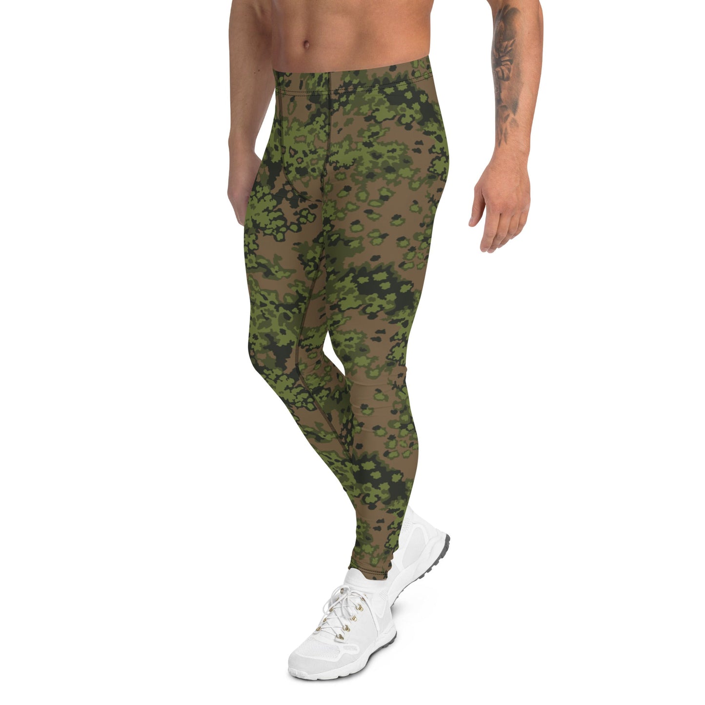 German Oak Leaf Eichenlaubmuster Summer CAMO Mens Leggings
