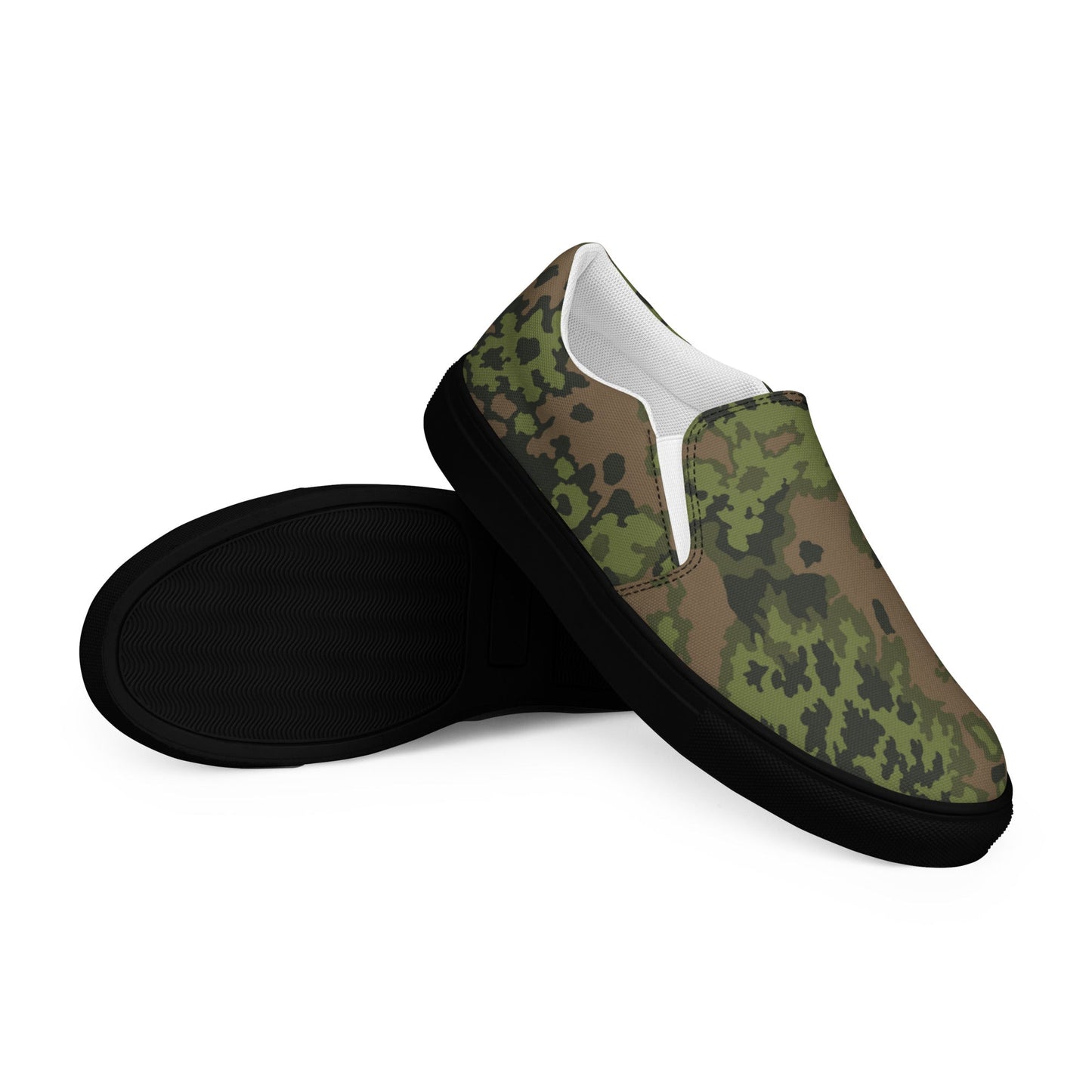 German Oak Leaf Eichenlaubmuster Summer CAMO Mens Slip-On Canvas Shoes