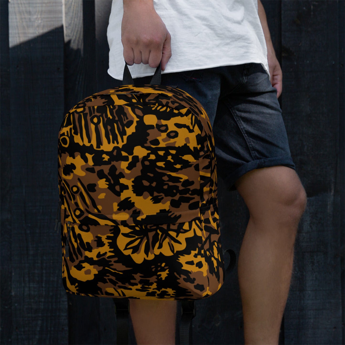 German Palm Tree Palmenmuster Autumn CAMO Backpack Backpacks