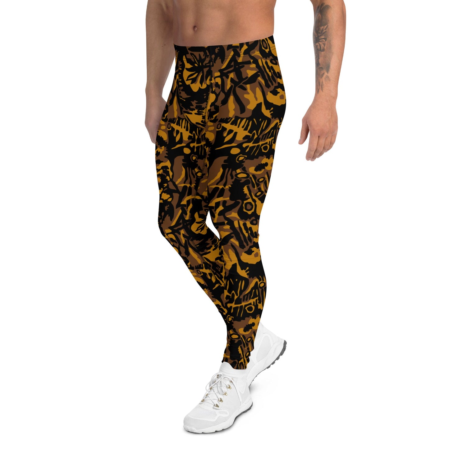 German Palm Tree Palmenmuster Autumn CAMO Mens Leggings