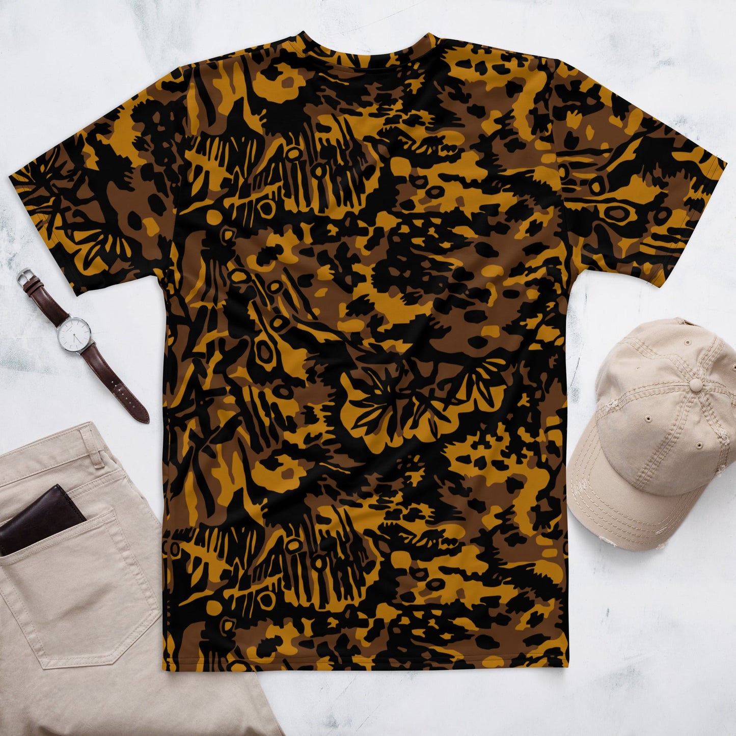 German Palm Tree Palmenmuster Autumn CAMO Mens t shirt T Shirts