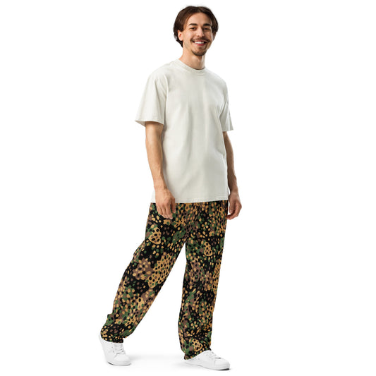 German Pea Dot Erbsenmuster CAMO Wide-leg joggers - Joggers