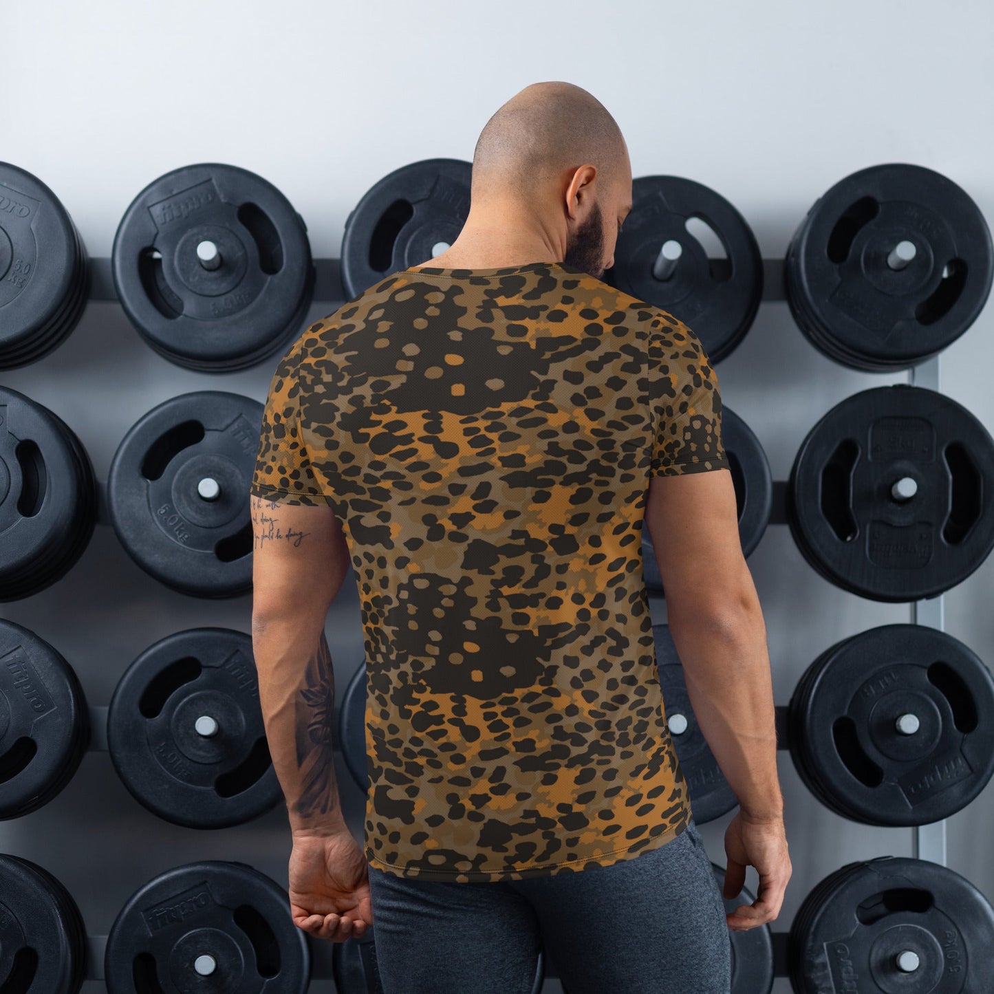 German Plane Tree Platanenmuster Autumn CAMO Mens Athletic T-shirt - T-Shirts