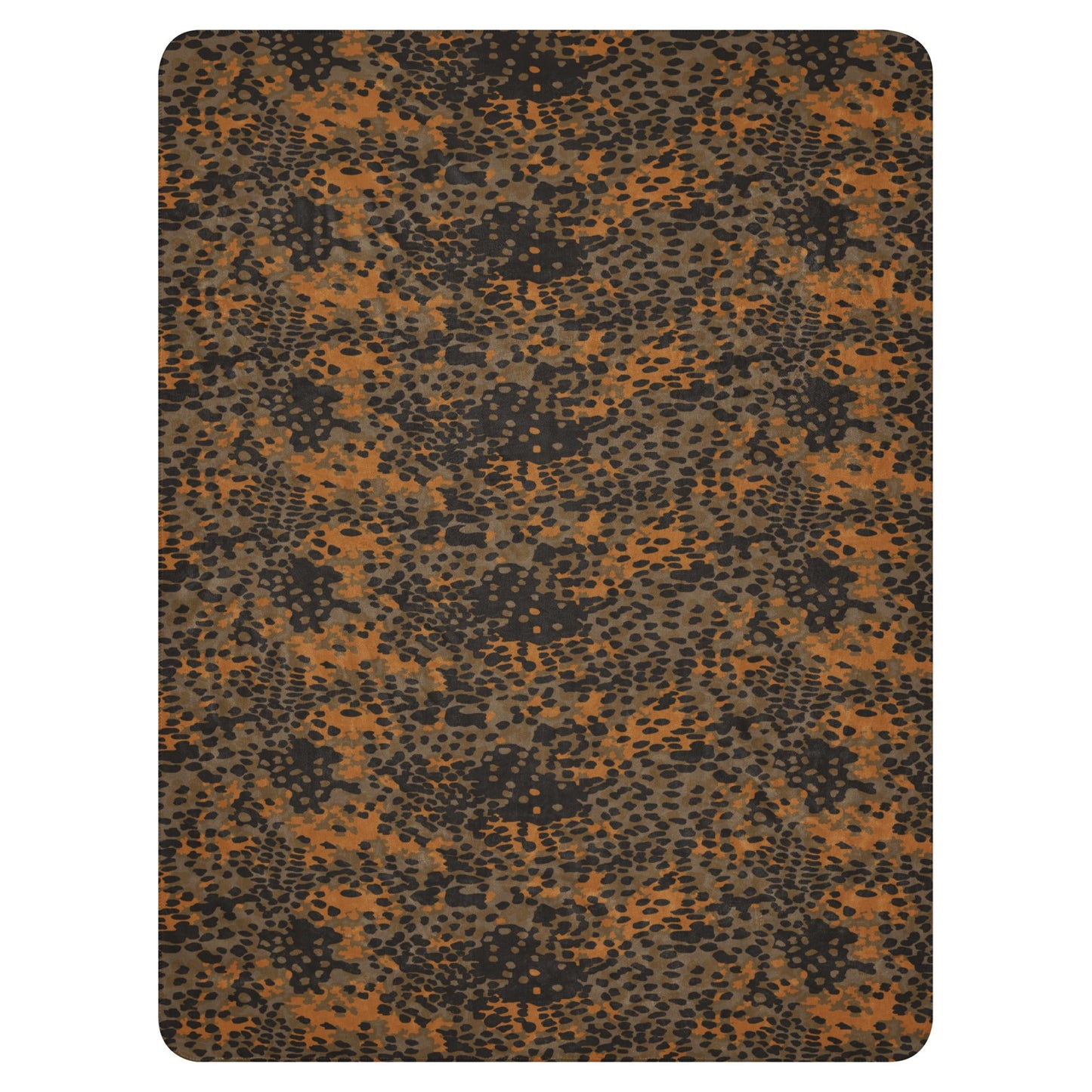 German Plane Tree Platanenmuster Autumn CAMO Sherpa Blanket