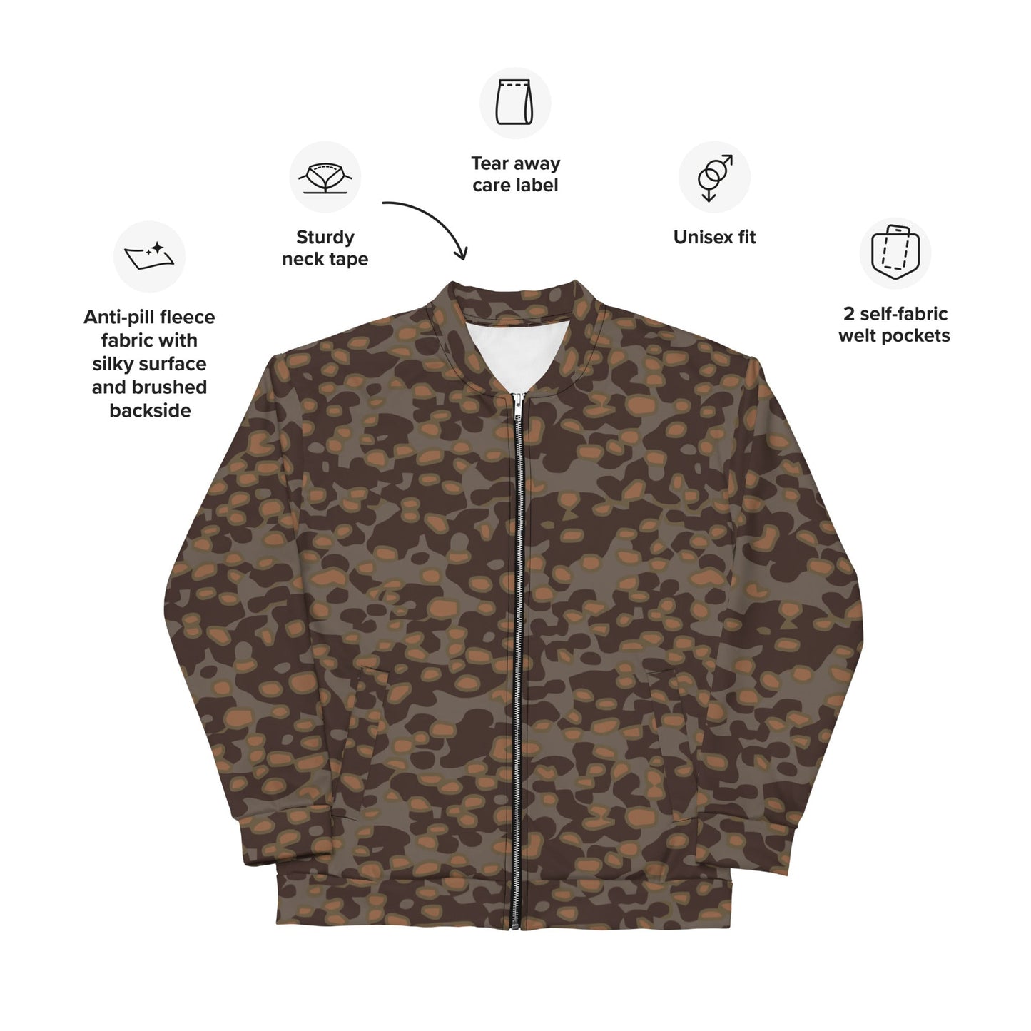 German Polyspot Autumn CAMO Unisex Bomber Jacket - Jackets