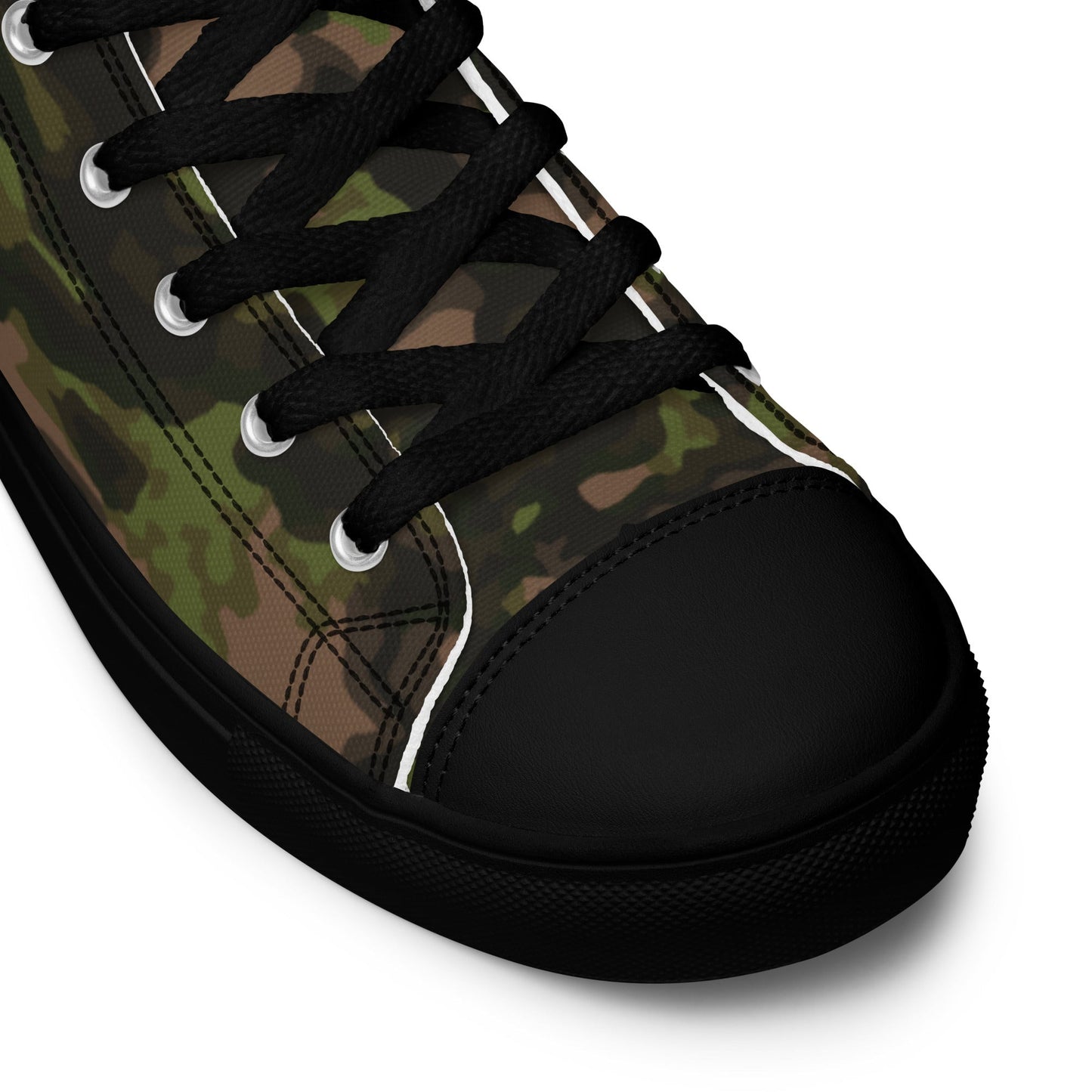 German Rauchtarnmuster Spring CAMO Mens high top canvas shoes - High Top Canvas Shoes