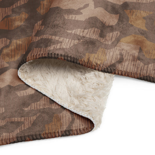 German Splittermuster 1931 Autumn CAMO Sherpa Blanket