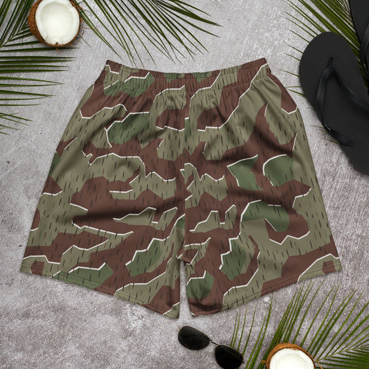 German Splittermuster Bundeswehr Paratrooper CAMO Unisex Athletic Long Shorts