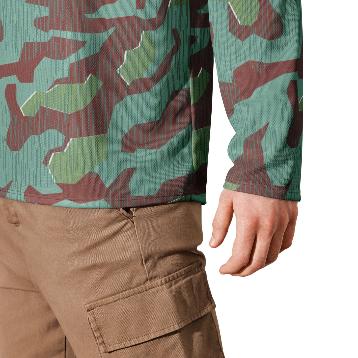 German Splittermuster Wehrmacht 31 Gebirgsjäger CAMO hockey fan jersey - Hockey Jerseys