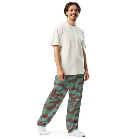 German Splittermuster Wehrmacht 31 Gebirgsjäger CAMO Wide-leg joggers - Joggers