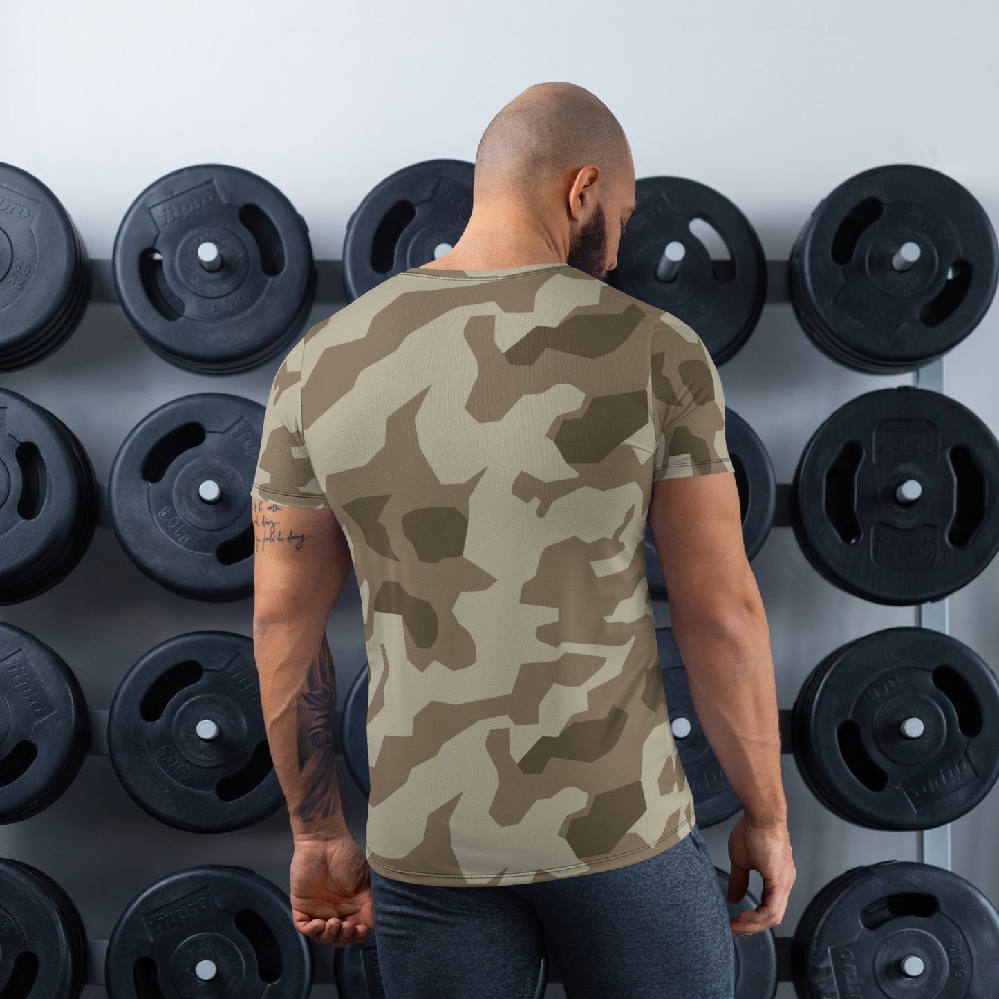 German Splittermuster Wolfenstein Afrika Korps CAMO Mens Athletic T-shirt - T-Shirts